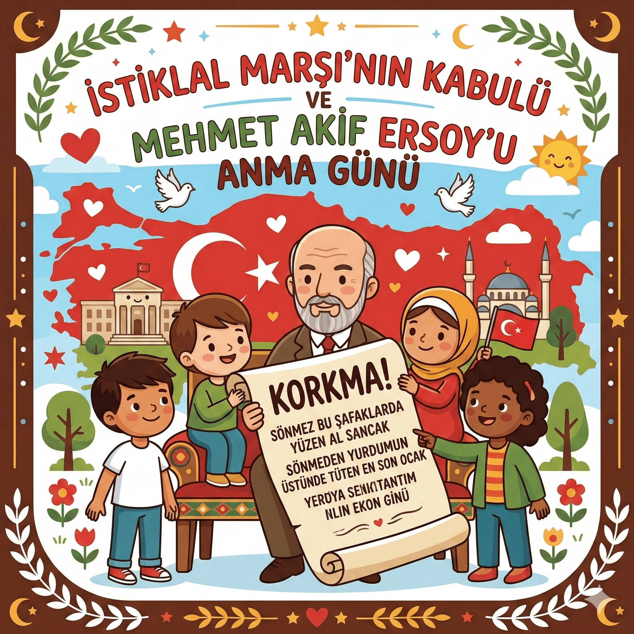 12 Mart İstiklal Marşının Kabulü Ve Mehmet Akif Ersoy’u Anma Günü – 3D ETKİNLİK