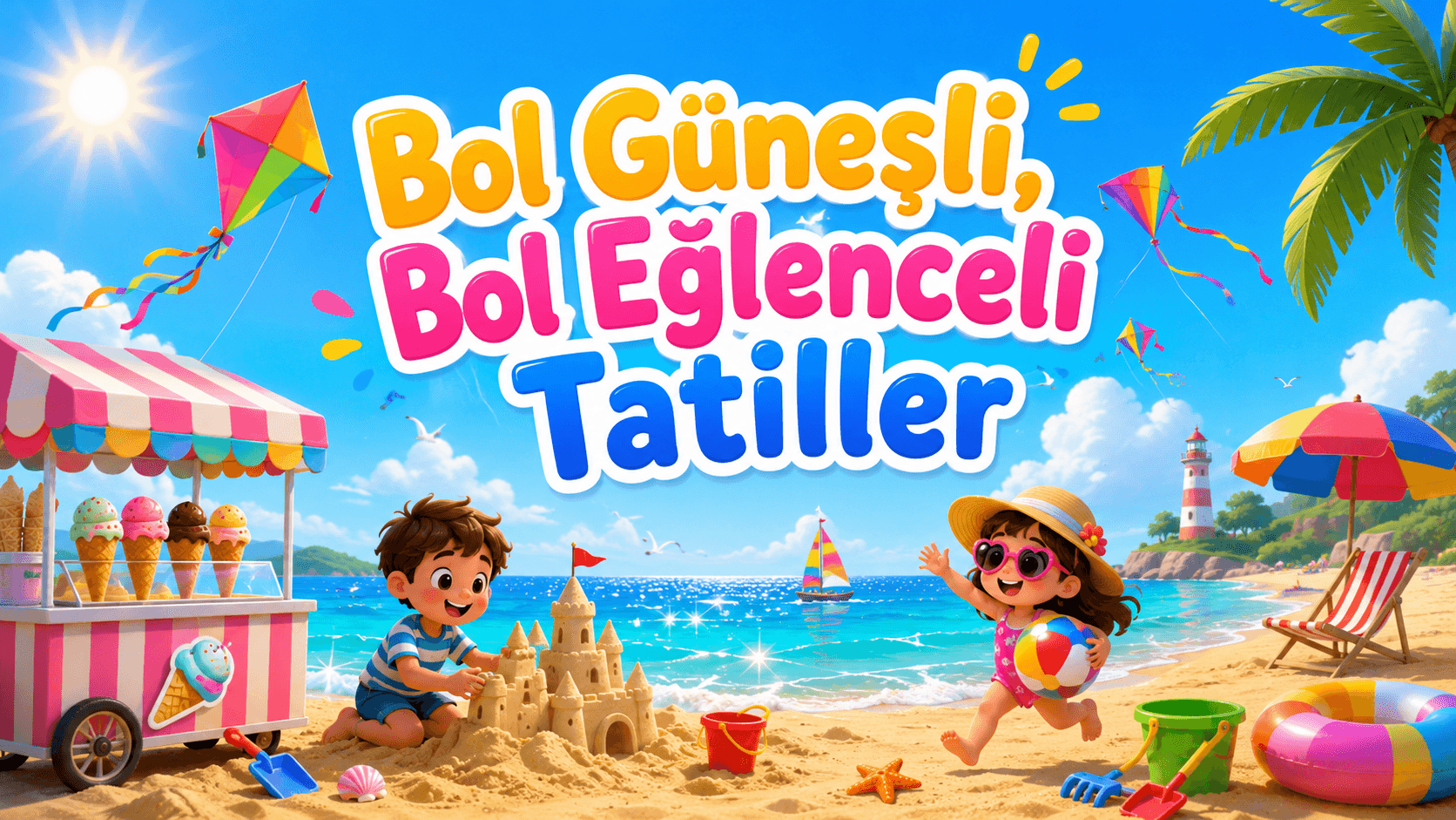 AKILLI TAHTA İÇİN “İYİ TATİLLER” YAZILARI