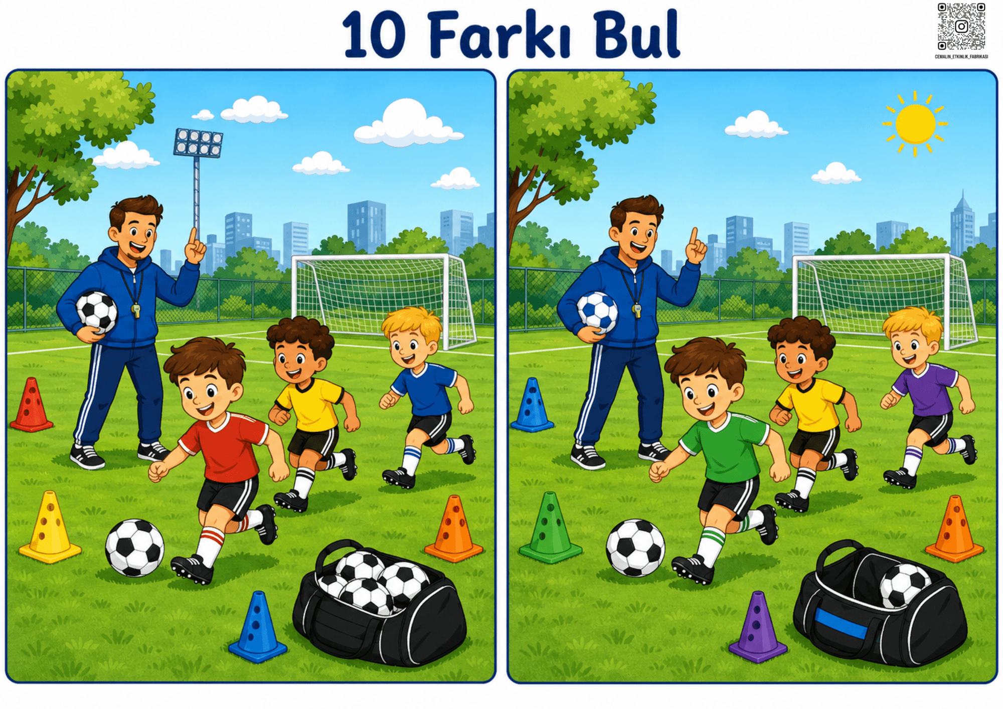 10 FARKI BUL – RENKLİ – 3