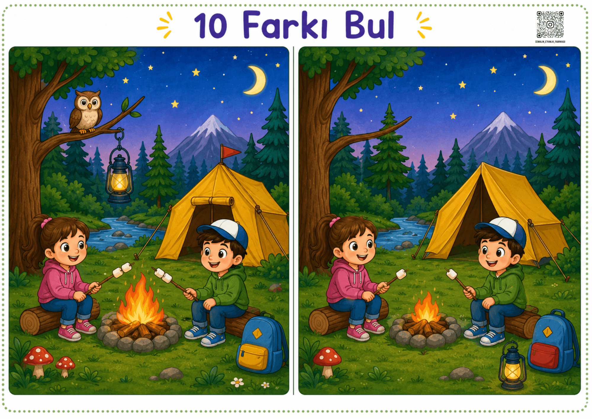 10 FARKI BUL – RENKLİ – 5