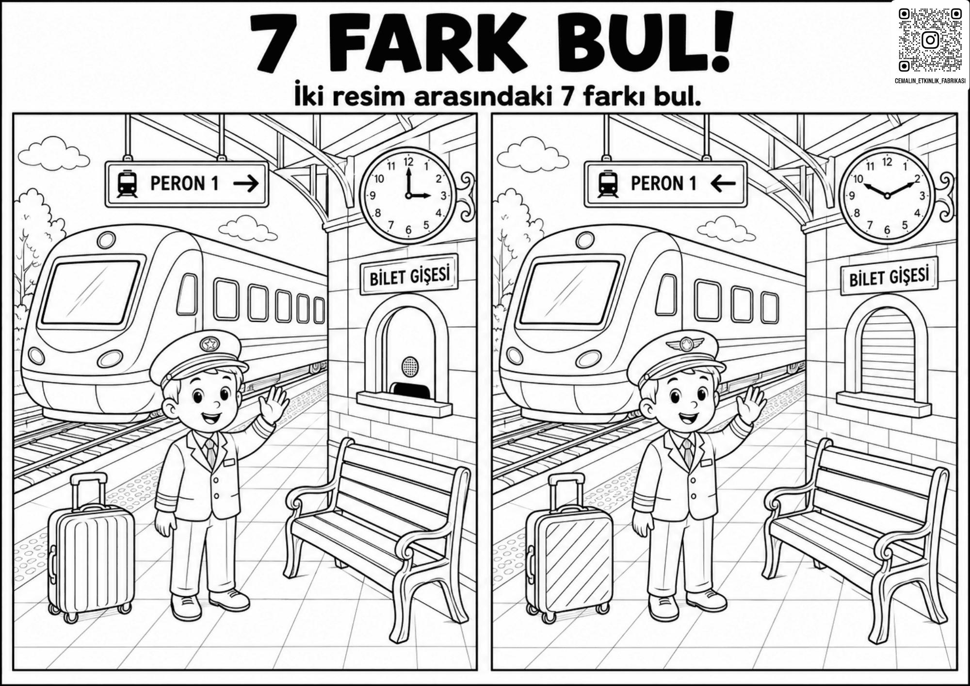 7 FARKI BUL – SİYAH BEYAZ – 3