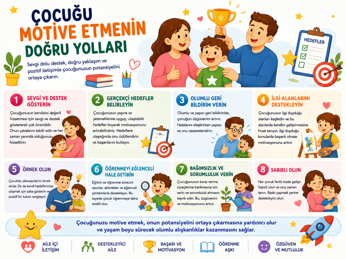 Çocuğu Motive Etmenin Doğru Yolları